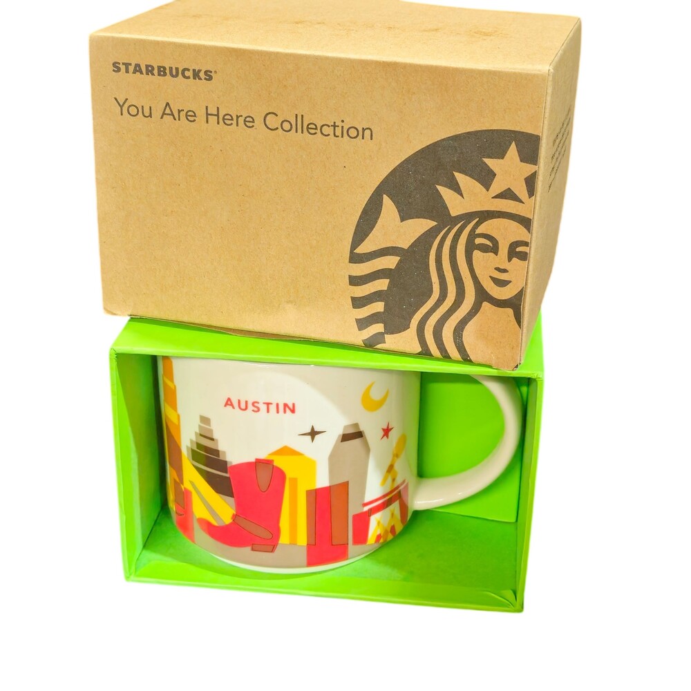 Starbucks You Are Here Austin Mug 2015 Ceramic City Skyline Collectible
